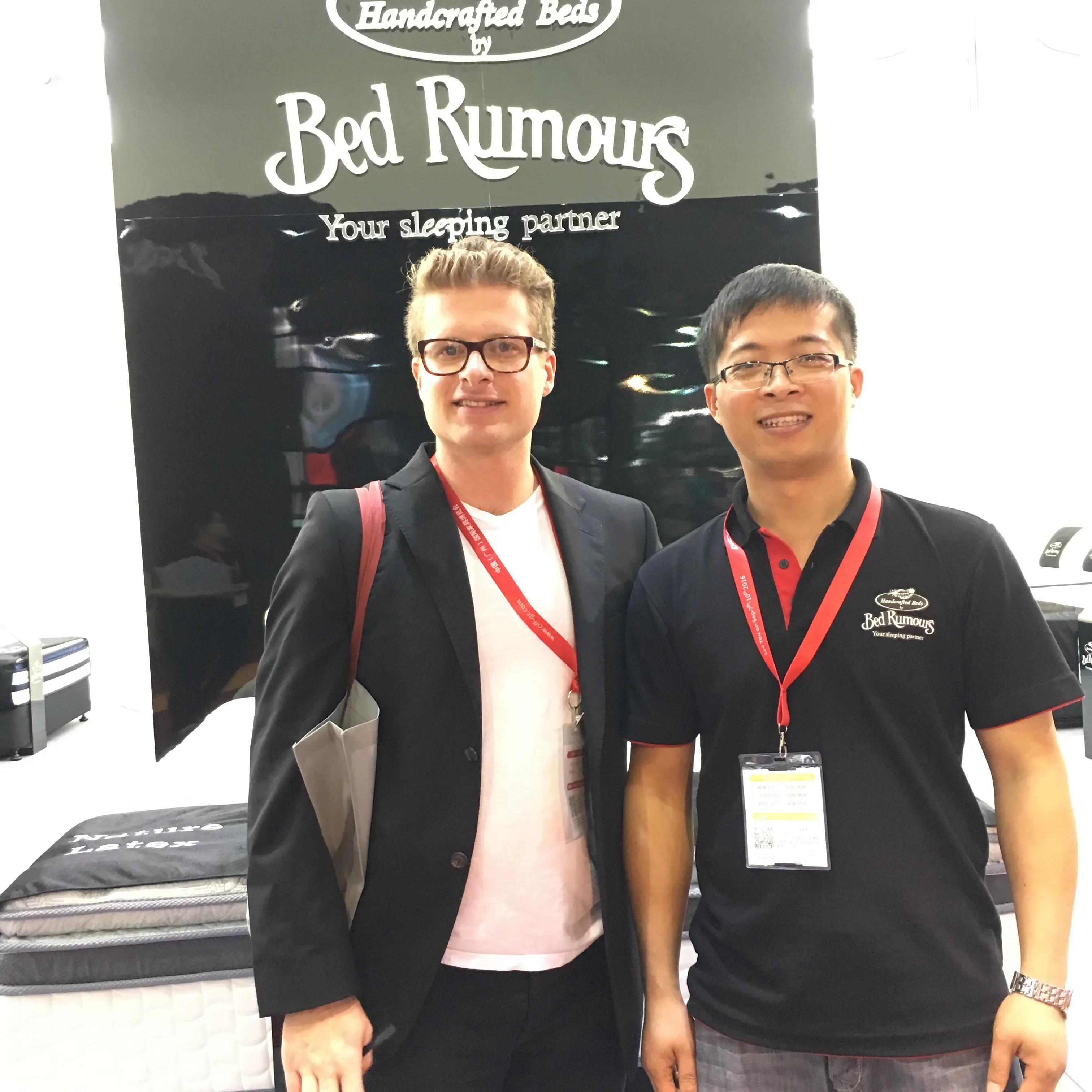 Customer discussion with Bed Rumours mattress factory team