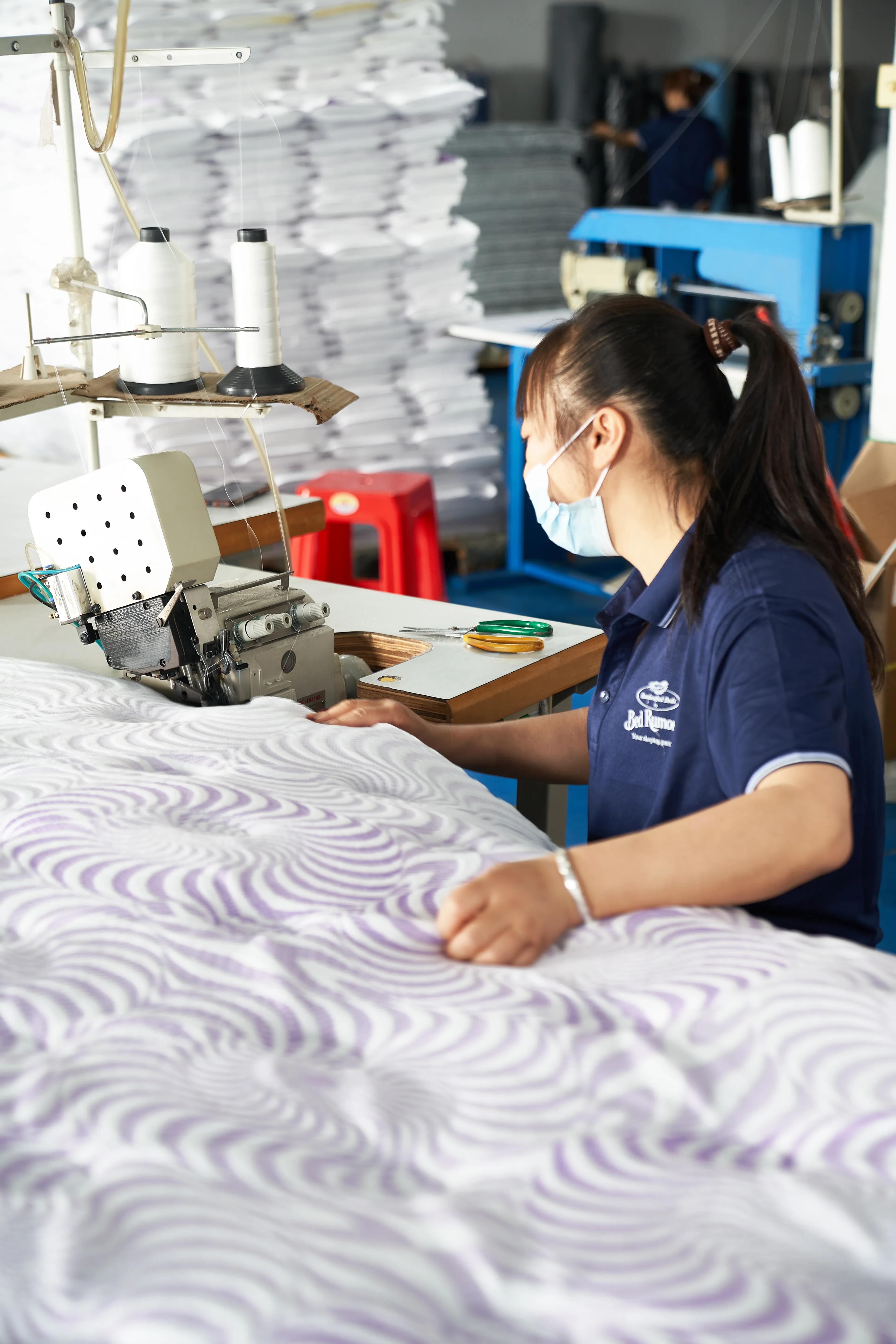 Overlock mattress process